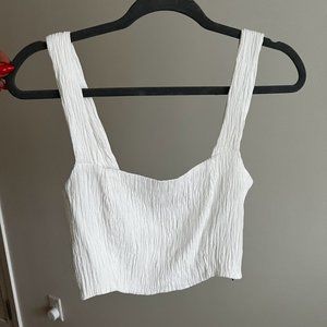 White Zara Crop